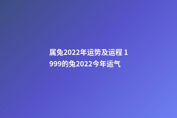 属兔2022年运势及运程 1999的兔2022今年运气-第1张-观点-玄机派